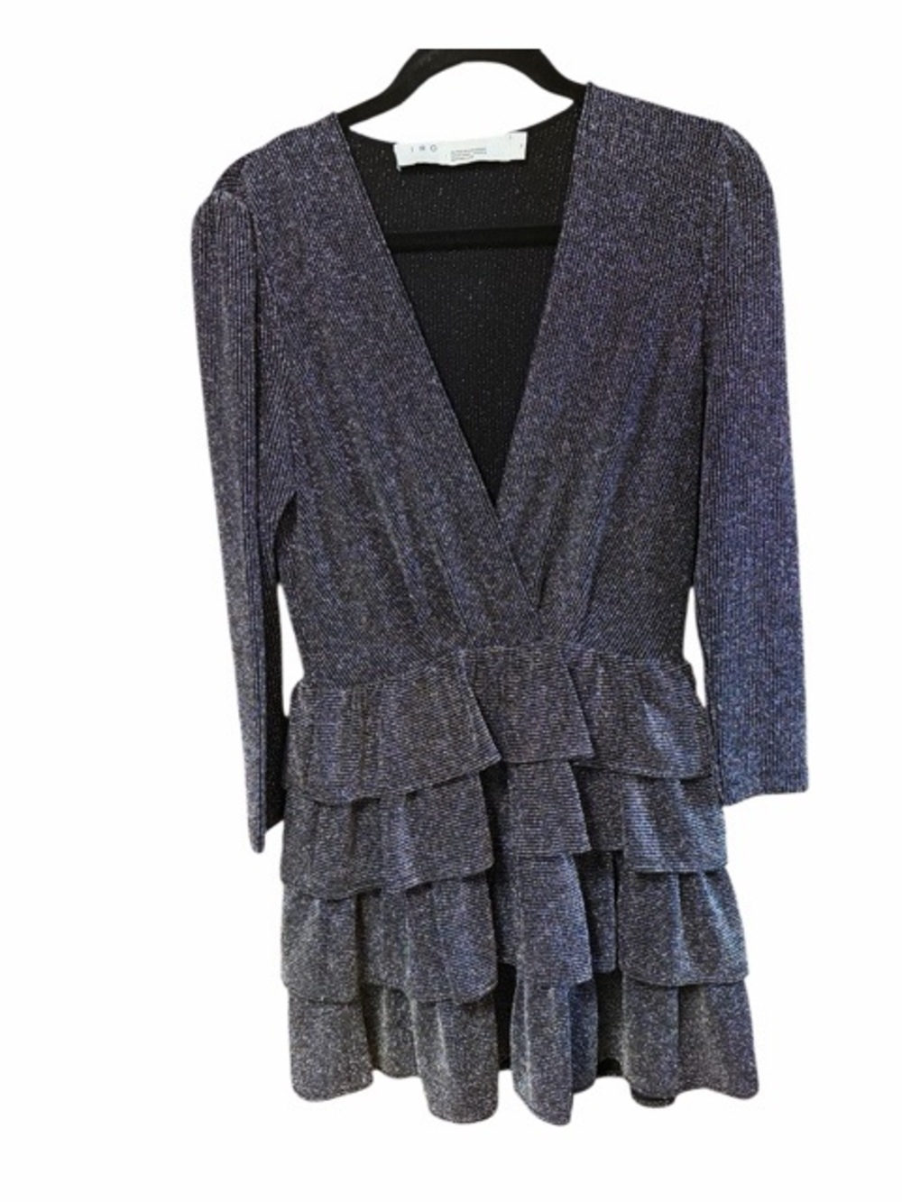 IRO Revert Metallic Tiered Ruffled Mini Dress - Picture 2 of 8